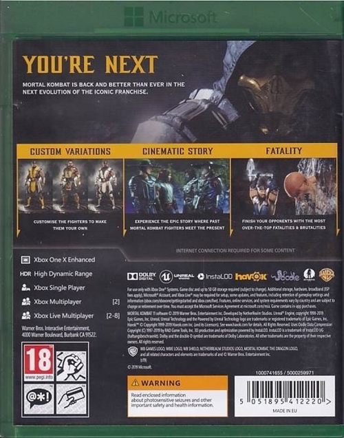 Mortal Kombat 11 - Xbox One Spil (B-Grade) (Genbrug)